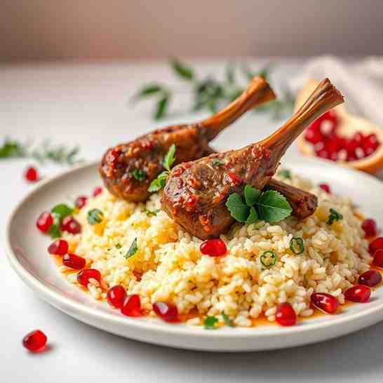 Fragrant Lamb Shank Baghali Polo